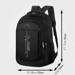 Spring New Backpack, Leisure Business Travel Backpack, Large Capacity Junior High School Bag, Computer Men's Bag (Zipper Direction Assorted Varieties) HASHTAG