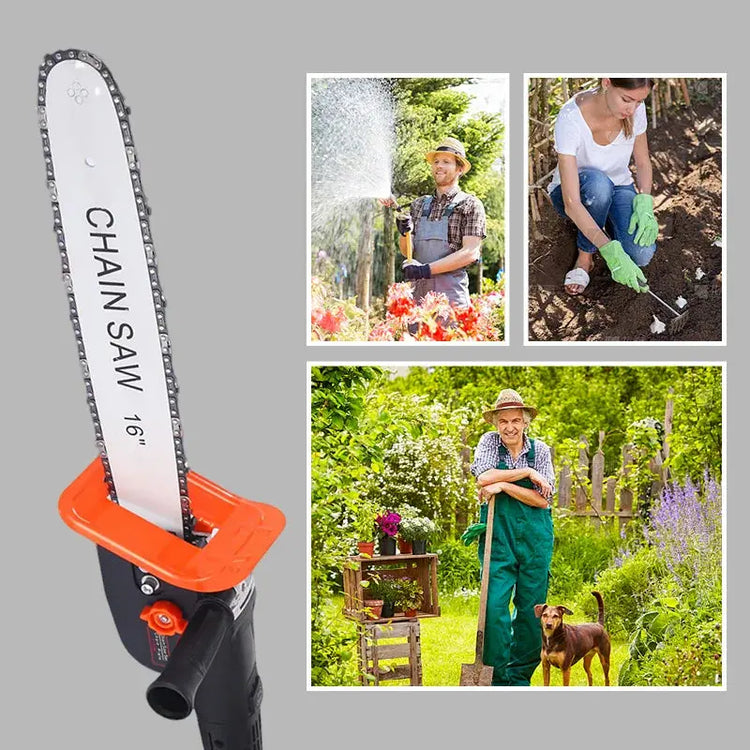 Cordless high-power lithium battery chainsaw Brushless 12/16 inch Chian Saw High-Power Lithium-Ion Chainsaw Set without Battery - HASHTAG