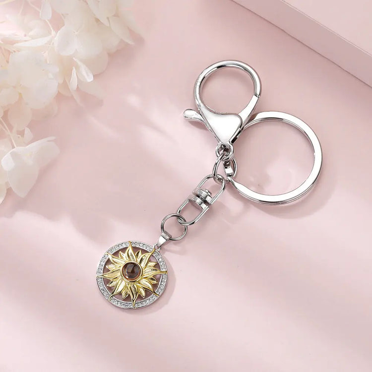 Daisy Photo Projection Key chain Liebe - Making Life Easier