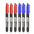 6 PCS Permanent Marker Pen Manga Drawing Markers Black Blue Red Waterproof Ink Sketch Pens Stationery Art School Supplies - HASHTAG