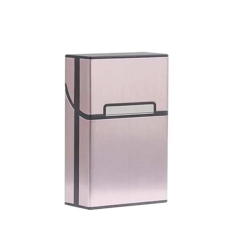 Multifunction Stainless Steel Cigarette Case PU Cigar Storage Box Tobacco Holder 1 PC Card Cases Smoking Accessories - HASHTAG
