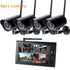 7" Lcd Cctv Security System Wifi Wireless Camera Video Surveillance Set Outdoor Battery IR Cam Home Dvr Kit Usb Sd W/ Recording