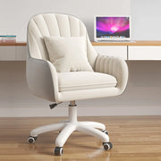 Elegant Velvet Home Office Chair - Adjustable Mid-Back Design, Swivel & Comfortable Upholstery for Task or Computer Desk HASHTAG