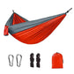 Outdoor Single Person Camping Hammock With Nylon Color Matching Hammock High Strength Parachute Fabric Portable Hanging Bed - HASHTAG