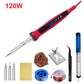 80W Soldering iron kit adjustable temperature LCD solder welding tools Ceramic heater soldering tips Tweezers soldering wire - HASHTAG