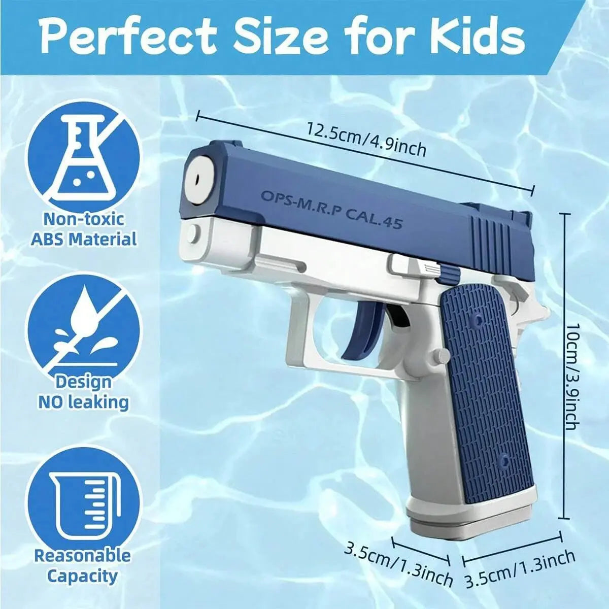 M1911 Water Guns Pistol Toy Squirt Guns, Summer Pool Beach Shooting Games Outdoor Toys, Water Blaster Pistol for Kids Adult HASHTAG
