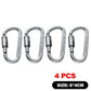 4-6PCS Carabiner Set For Key Camping Survival EDC Outdoor Keychain Clip Alloy Aluminum Tactical Caribiner Hook Karabiners - HASHTAG