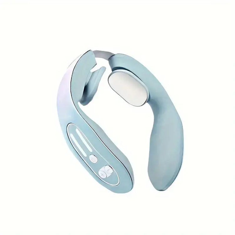 Intelligent Heated Neck Massager - Gray Blue-1