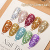 1/ 10pcs 15ML Glitter Silver Color Nail Gel Polish Semi-permanent Varnish Soak Off Nail Art  UV LED Gel Manicure For Summer HASHTAG