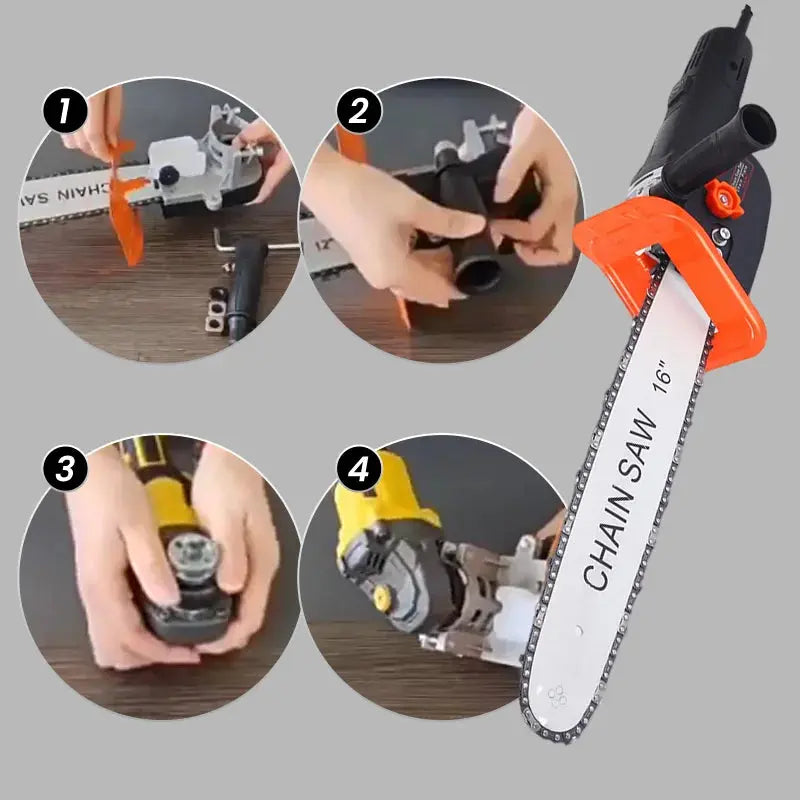 Cordless high-power lithium battery chainsaw Brushless 12/16 inch Chian Saw High-Power Lithium-Ion Chainsaw Set without Battery - HASHTAG