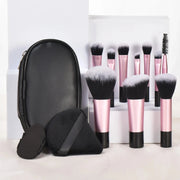 10 black mini Makeup brush Travel Portable Makeup Tool Makeup Puff - Palm Brush Professional Makeup tool set HASHTAG