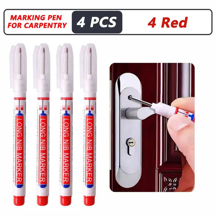 1-40PCS 20mm Deep Hole Long Nib Head Markers For Metal Perforating Pen Waterproof Bathroom Woodworking Decoration Multi-Purpose - My Hashtag Shop