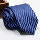 Classic Stripe Necktie Men Business Formal Wedding Tie 8Cm Blue Black Pink Red Neck Ties Fashion Shirt Dress Accessories
