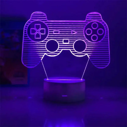 3D LED Gaming Setup RGB Lamp USB Powered Gaming Room Children&