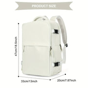 Large Capacity Travel Backpack, Multi-functional Business Trip Bag With Suitcase Sleeve, Nylon Computer Schoolbag Fits 14-inch Laptop HASHTAG