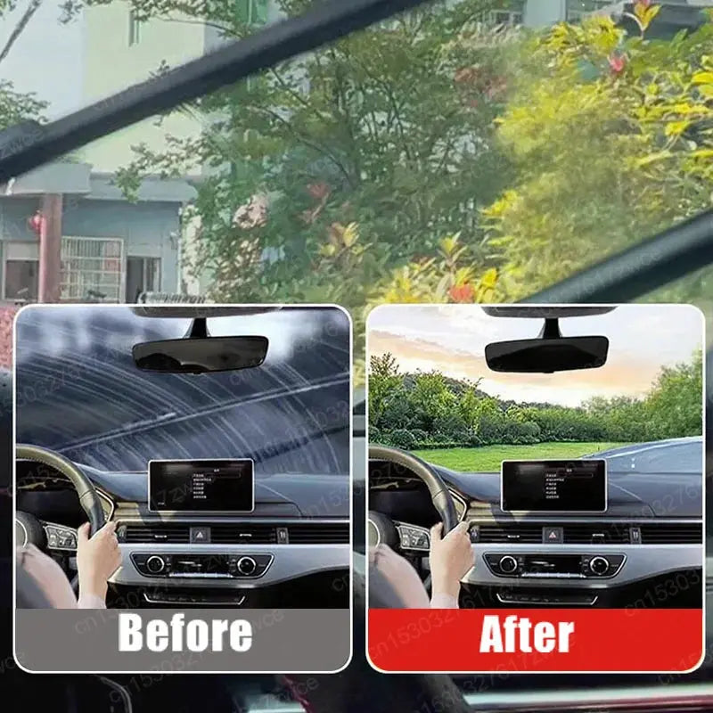Car Glass Polish Coating Kit for Windshield Oil Film Removal Paste Car Glass Water Repellent Anti Rain Hydrophobic Cleaning Kits - My Hashtag Shop