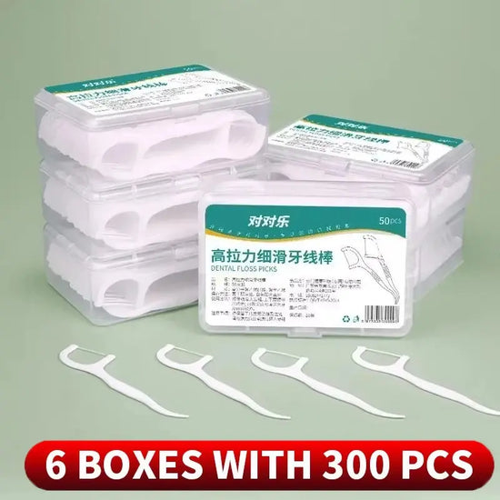 1/2/5/10 Box Portable Disposable Dental Floss Plastic Toothpick High-tension Dental Floss Stick Dental Floss Box ﻿Oral Care - HASHTAG