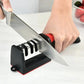 Kitchen 4Segment Knife Sharpener Household Multi-Functional Hand-Held Three-Purpose Black Sharpening Stone - HASHTAG