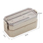 Wheat straw double-layer lunch box AliExpress
