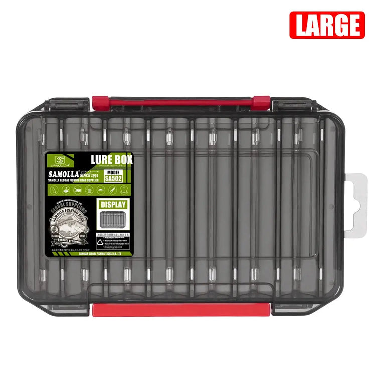 Fishing Tackle Box 14 Compartments Fishing Accessories Lure Hook Storage Case Double Sided Fishing Tool Organizer Boxes - HASHTAG