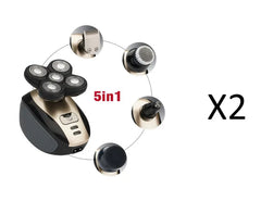 5 In 1 Multifunctional Electric Shaver 5 Blade Razor For Men Shaved Head Rechargeable Shaving Machine Beard Nose Hair Trimmer HASHTAG BAR TABACCHI