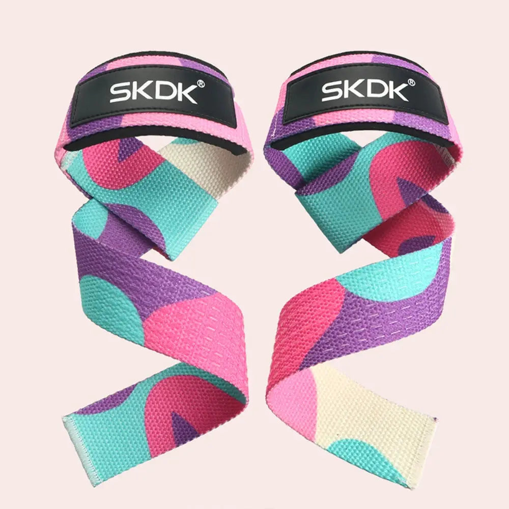 2Pcs Weightlifting Wrist Straps Strength Training Adjustable Non-Slip Gym Fitness Lifting Strap Wrist Support Sports Grip Band