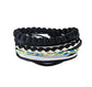 Leather Bracelet Men Multilayer Bead Bracelet Punk Wrap Bracelets for Women Vintage punk Men Jewelry AliExpress