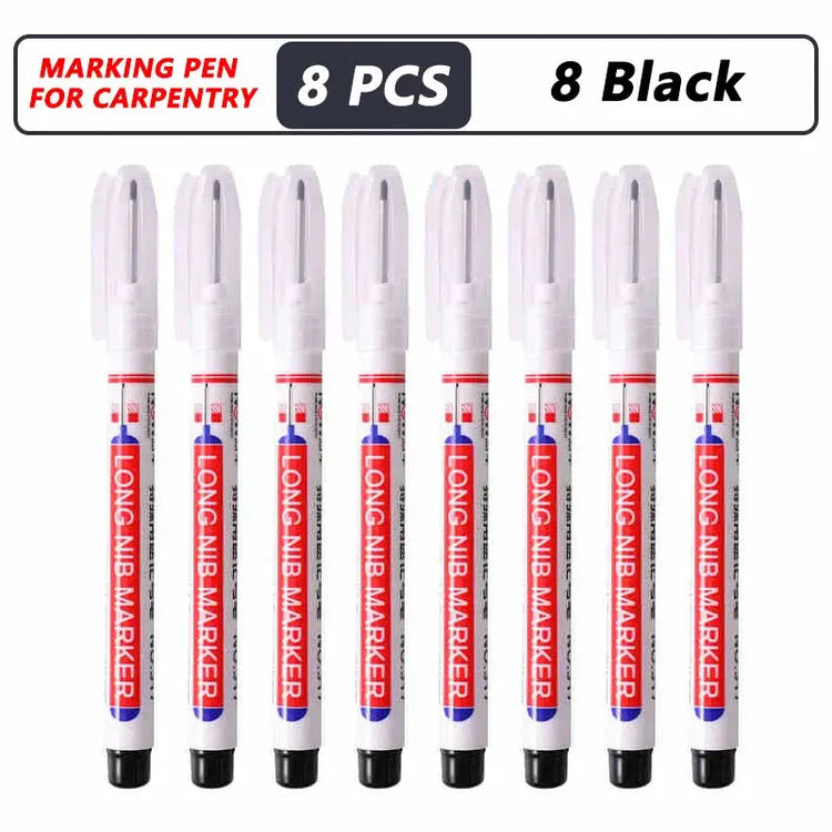 1-40PCS 20mm Deep Hole Long Nib Head Markers For Metal Perforating Pen Waterproof Bathroom Woodworking Decoration Multi-Purpose - My Hashtag Shop