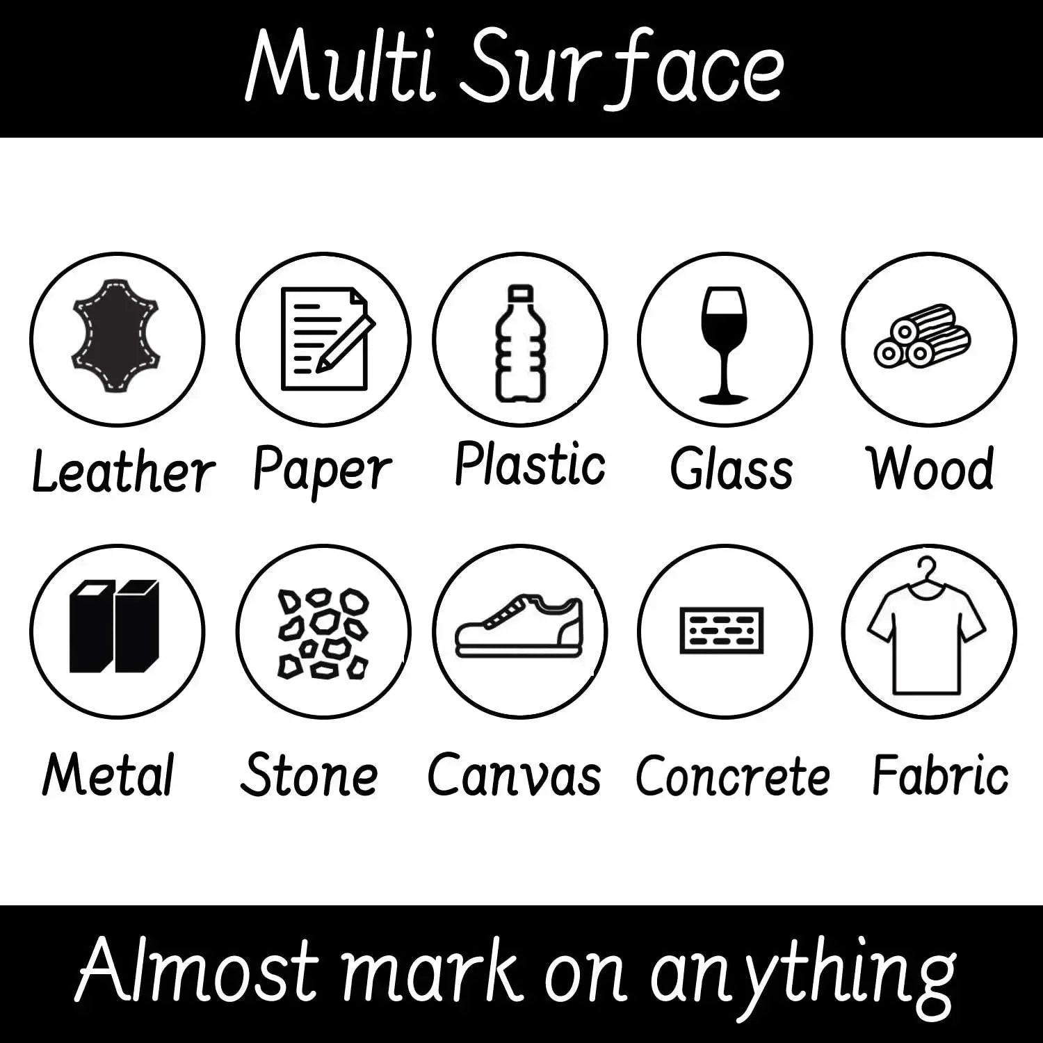 6 PCS Permanent Marker Pen Manga Drawing Markers Black Blue Red Waterproof Ink Sketch Pens Stationery Art School Supplies - HASHTAG