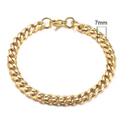 Vnox Mens Simple 3-11mm Stainless Steel Curb Cuban Link Chain Bracelets for Women Unisex Wrist Jewelry Gifts HASHTAG