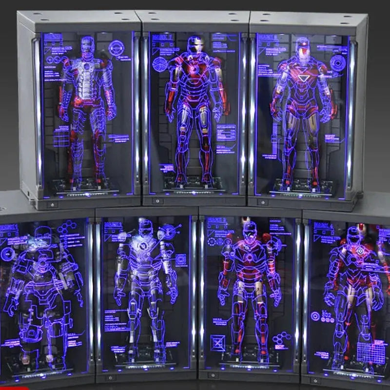 Marvel Iron Man Mk1-7 Mark Hall Action Figure Avengers Tony Of Armor Set Of 1-7 Stark Legends Original Zd Modeldoll Toys Gift - HASHTAG