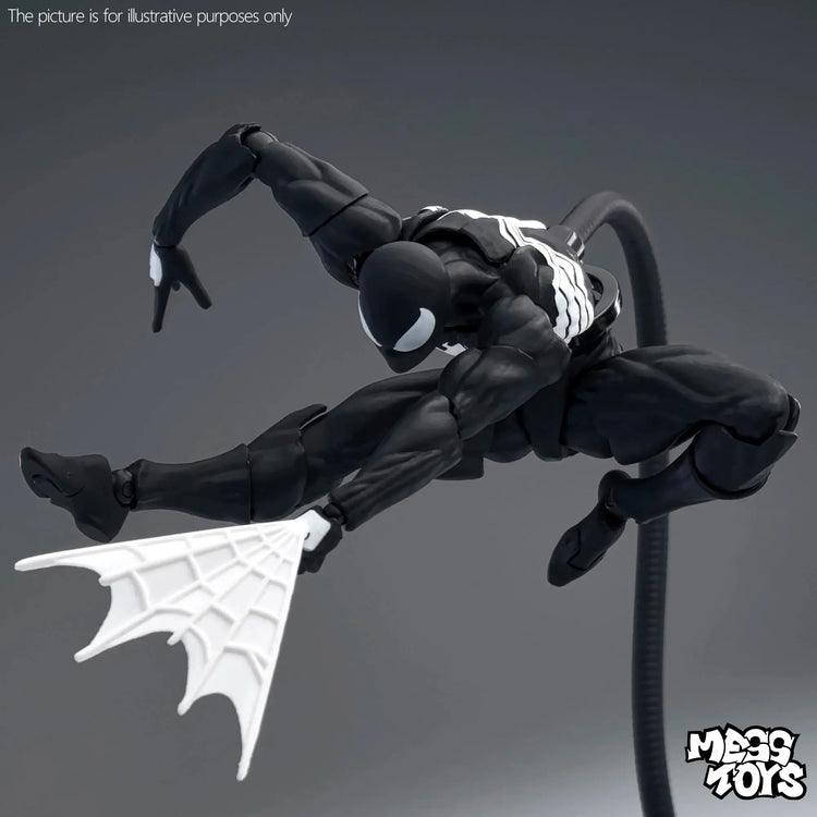 New MessToys Spiderman Figure CT Toys Black Red Spider Man Figurine Mess Toys Action Figure Custom Model Gift Kid Customized Toy - HASHTAG