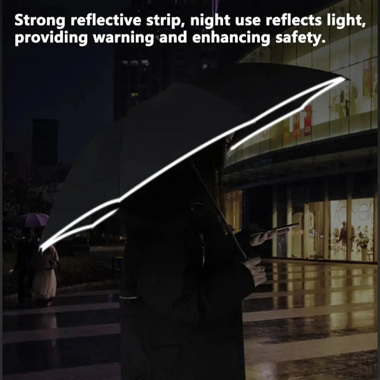 Fully Automatic Sun Protection Umbrella Folding Waterproof Umbrella With LED Flashlight UV Sunshade Rainproof Wind Resistance - HASHTAG