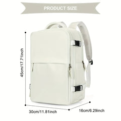 Large Capacity Travel Backpack, Multi-functional Business Trip Bag With Suitcase Sleeve, Nylon Computer Schoolbag Fits 14-inch Laptop HASHTAG