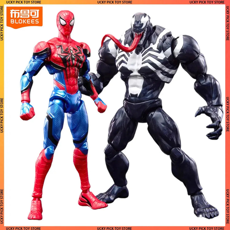 Blokees Marvel Champion Class Figures Spider-Man Venom Action Figures Movable Toys Assembled Model Gift - HASHTAG