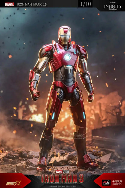 1/10 Original ZD Toys Iron Man MK2 War Machine2.0 MK16 MK11 MK24 MK35 MK47 Tony Stark Collection Model Action Figure Kids Toys - HASHTAG
