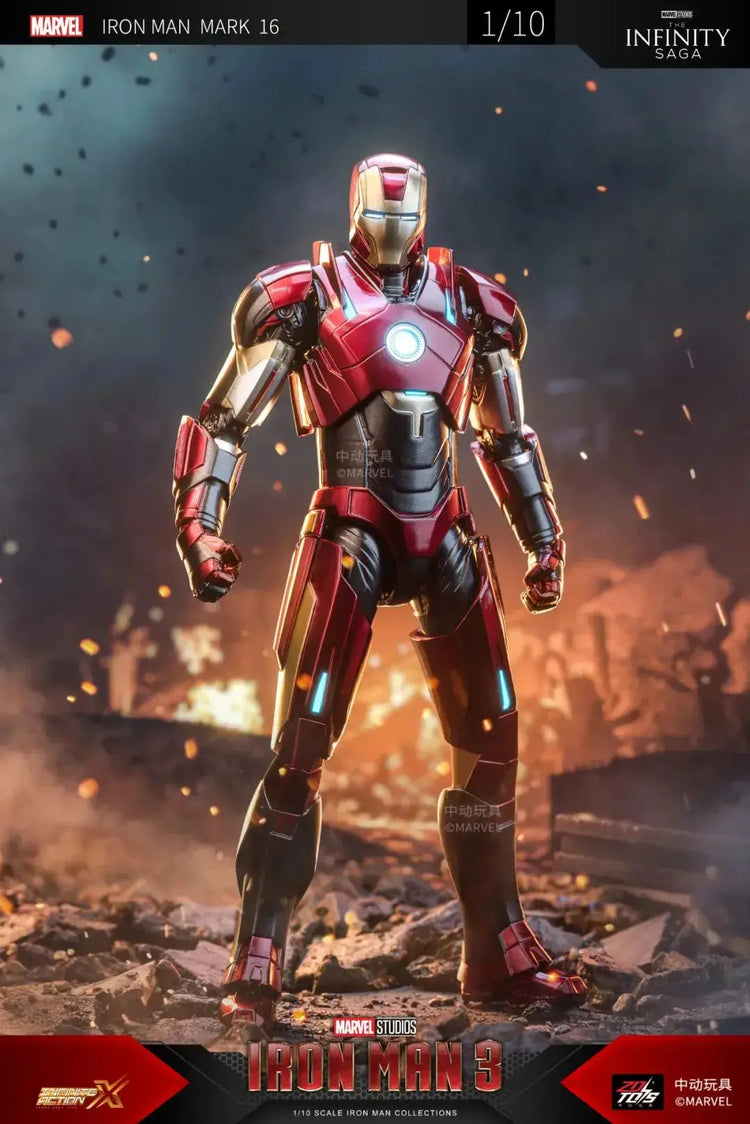 1/10 Original ZD Toys Iron Man MK2 War Machine2.0 MK16 MK11 MK24 MK35 MK47 Tony Stark Collection Model Action Figure Kids Toys - HASHTAG