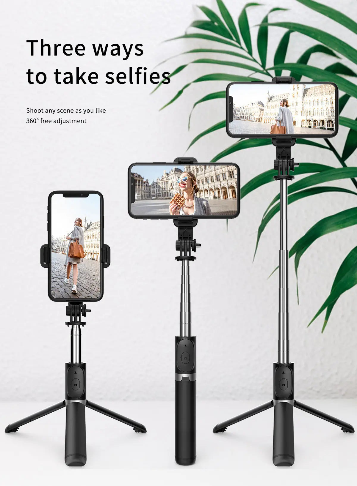 Treppiede per selfie stick da 101,6 cm, supporto per selfie stick estensibile - My Hashtag Shop