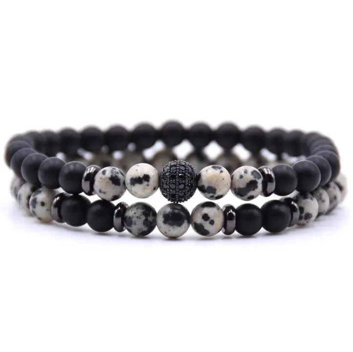 Micro-inlaid Zircon Nracelet 6mm Natural Stone Beaded Bracelet AliExpress