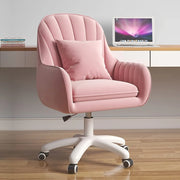 Elegant Velvet Home Office Chair - Adjustable Mid-Back Design, Swivel & Comfortable Upholstery for Task or Computer Desk HASHTAG