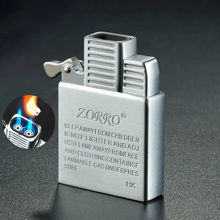 Zorro Original Butane Gas Insert Movement Accessories Replace Inner Liner Windproof Single Double Jet Transparent Visible Gas HASHTAG BAR TABACCHI