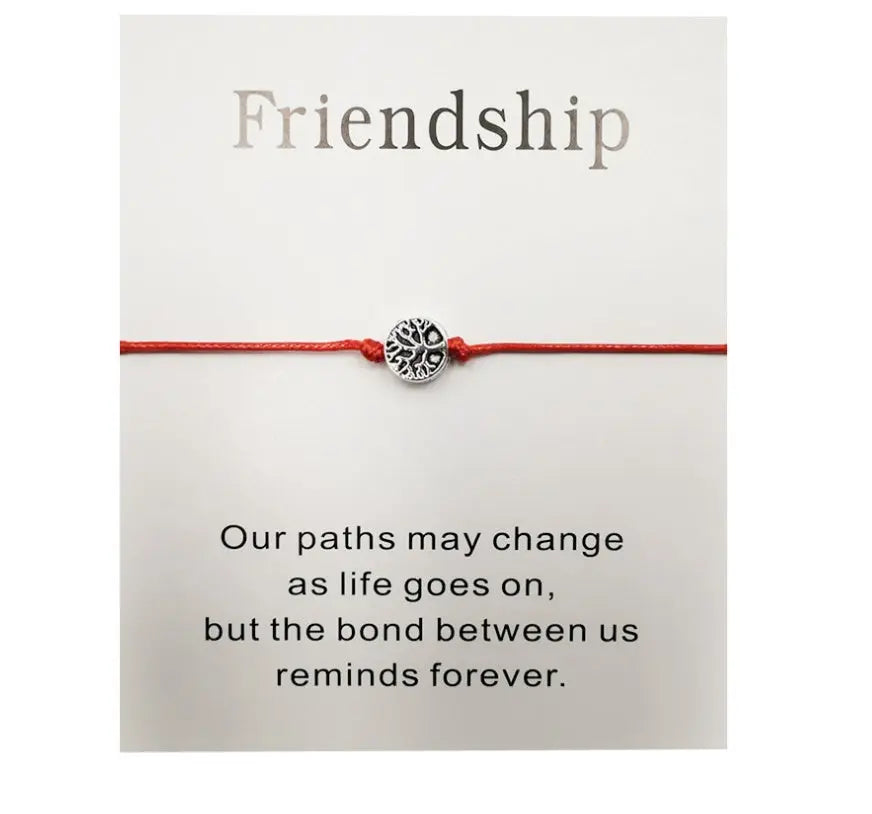 Hand-woven Rosso Rope Tree of Life Bracelet AliExpress