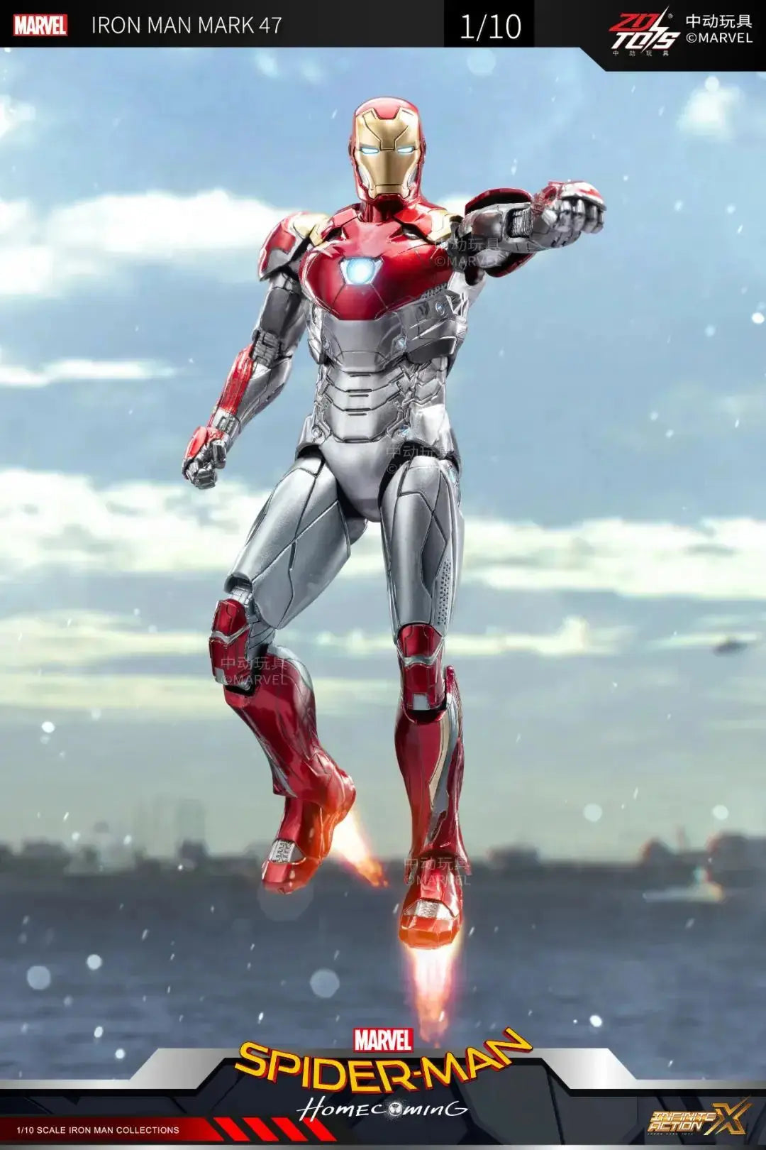 1/10 Original ZD Toys Iron Man MK2 War Machine2.0 MK16 MK11 MK24 MK35 MK47 Tony Stark Collection Model Action Figure Kids Toys - HASHTAG