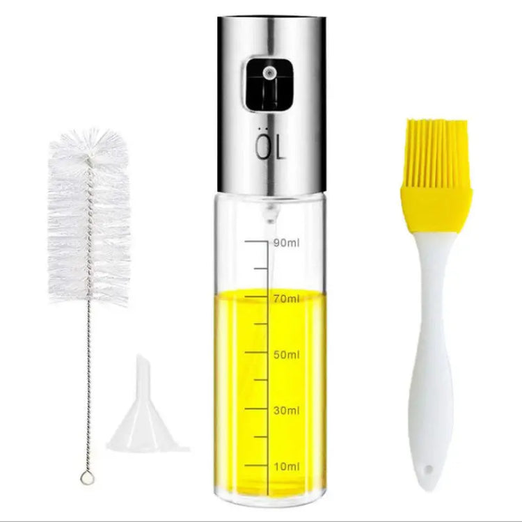 Stainless Steel Grill Cucina Cooking Oil Spray Bottle With Scale AliExpress