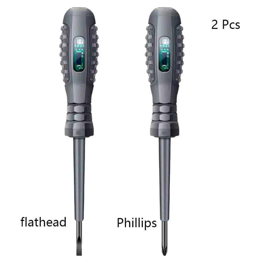 Multifunctional Electrician Test Screwdriver AC Non-contact Induction Test Pen Voltage Tester 70-600V Rosso Verde Induction Lights HASHTAG