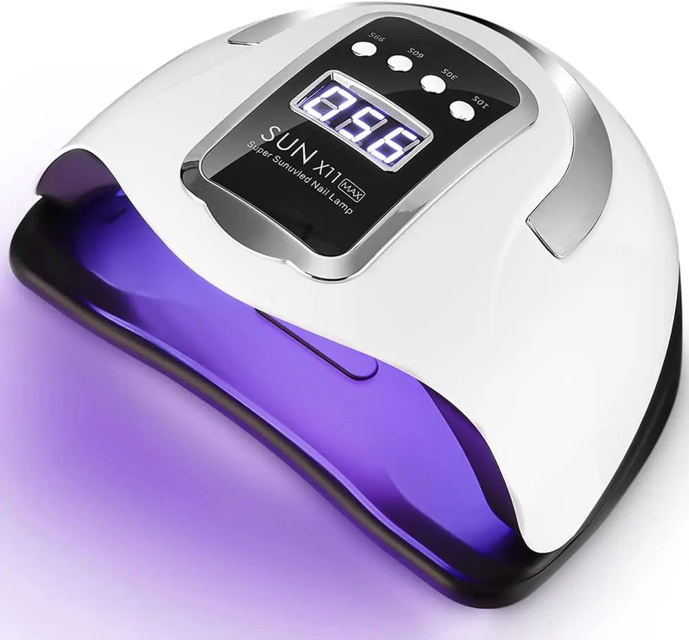 Lampada UV LED Unghie, 280W Professionale 66 Sfere Di Lampada a Leds, Semipermanente Curare Rapidamente Pedicure Fornetto per Tutti I Smalti, Automatico Sensore per Manicure a Casa E in Salone