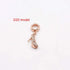 14K Gold Copper Plating Large Hole Spacer Bead Pendant Charms Liebe - Making Life Easier