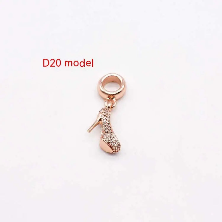 14K Gold Copper Plating Large Hole Spacer Bead Pendant Charms Liebe - Making Life Easier