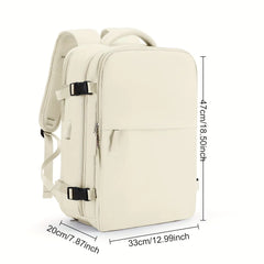 Large Capacity Travel Backpack, Multi-functional Business Trip Bag With Suitcase Sleeve, Nylon Computer Schoolbag Fits 14-inch Laptop HASHTAG