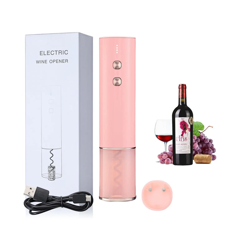Stainless Steel Wine Electric Bottle Opener Creative Rechargeable - HASHTAG